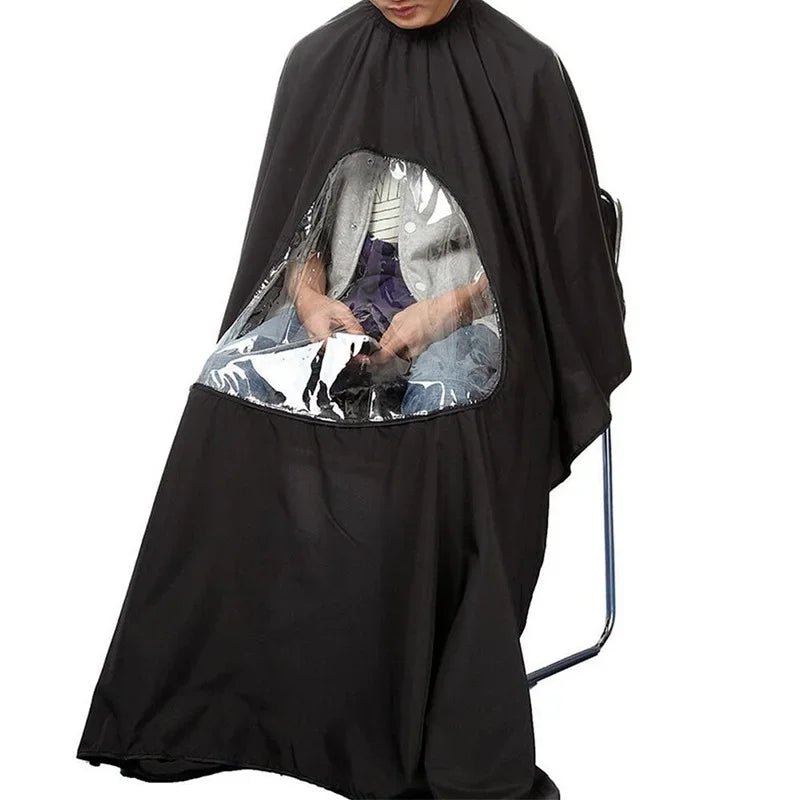 Waterproof Hair Cutting Cape with Phone Window | Salon Barber