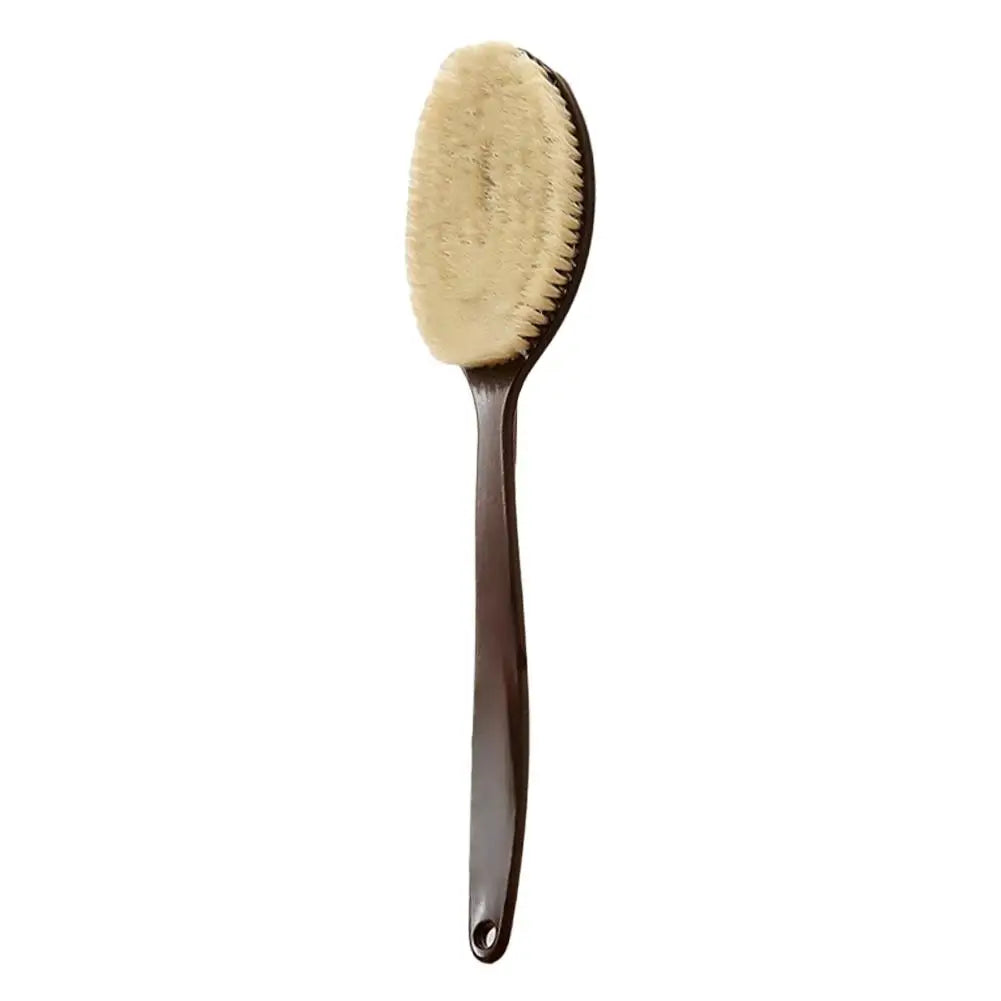 Long Handle Back Scrubber – Natural Coconut Bristle Shower Brush