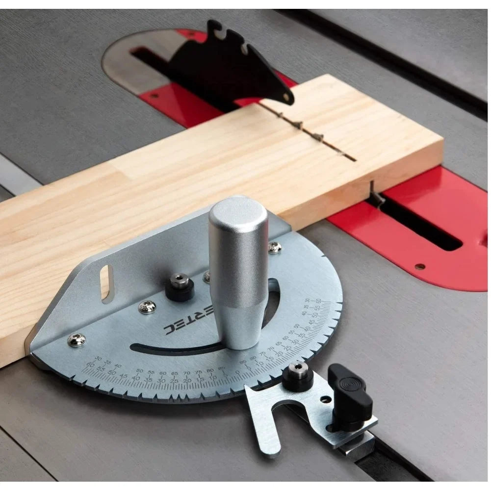 Miter Gauge Table Saw Fence Angle Ruler | Silver or Gold Handle