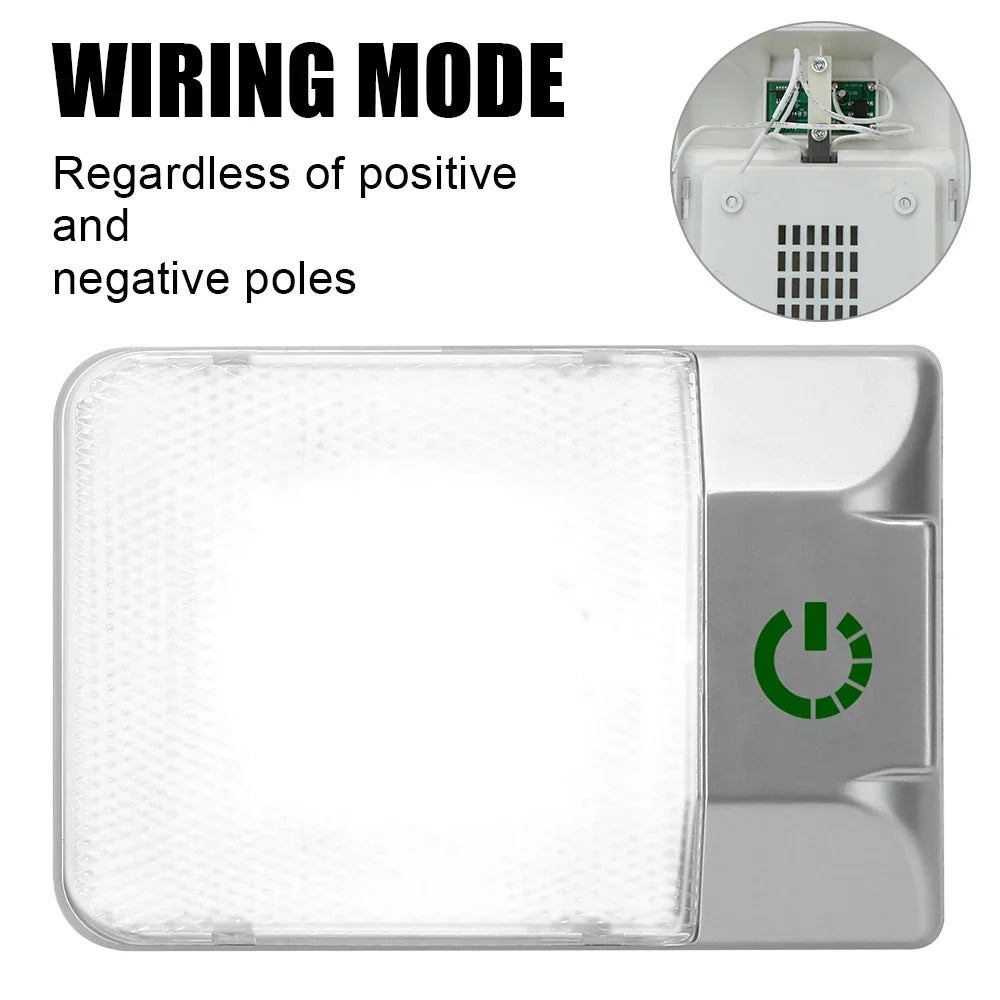 12V LED Dome Light for RV & Camper | Touch Dimmer Ceiling Lamp