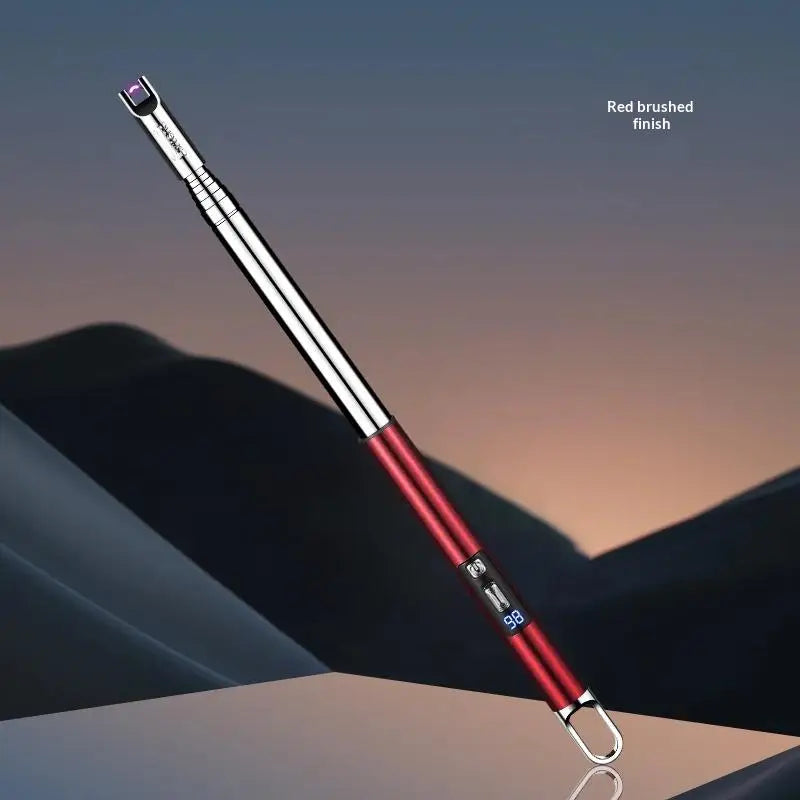 Retractable 100cm USB Arc Lighter – Windproof BBQ & Kitchen Igniter