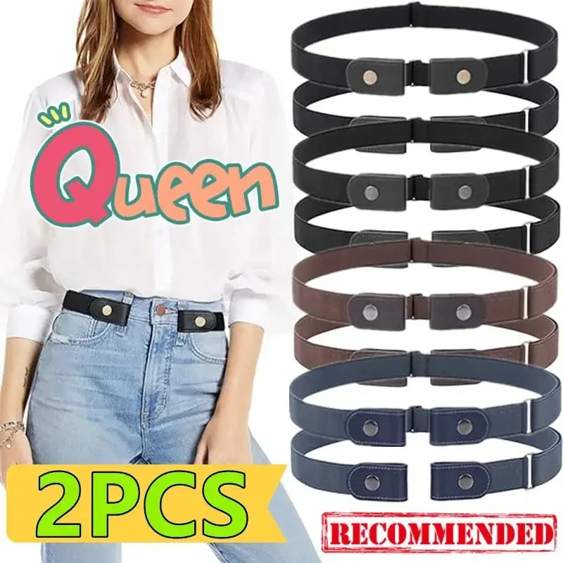 Buckle-Free Invisible Elastic Belt | Unisex Stretch Waistband