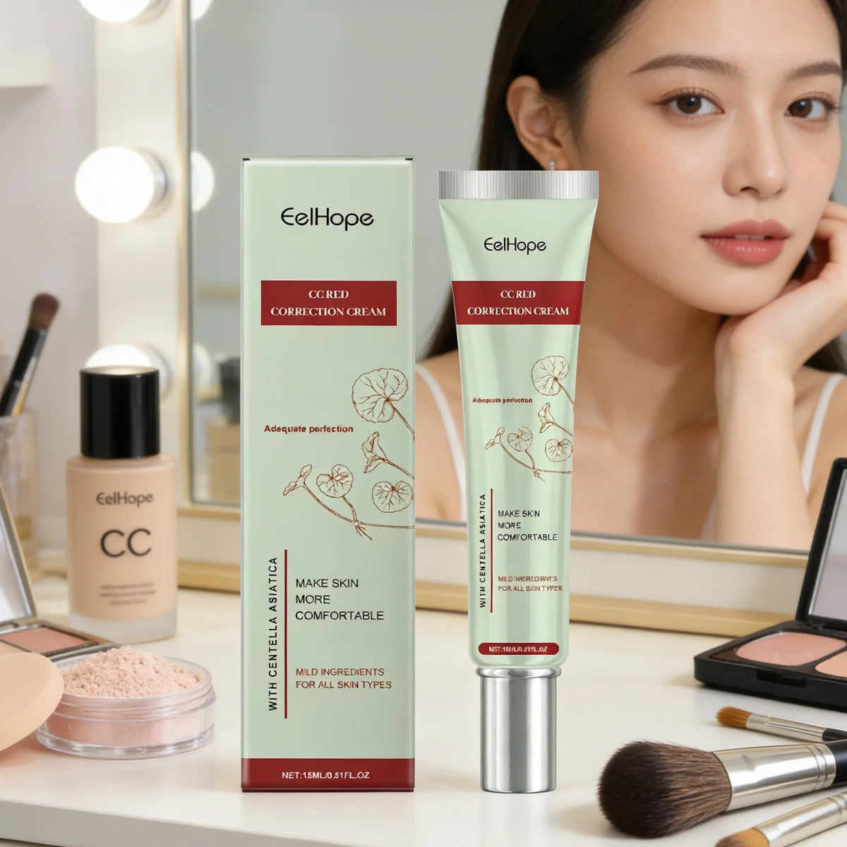 Eelhope Centella Asiatica CC Cream – Redness Repair & SPF