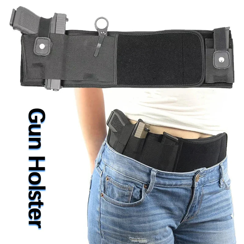 2026 Tactical Waist Band Belt Outdoor Hunting Fitness Gun Holster