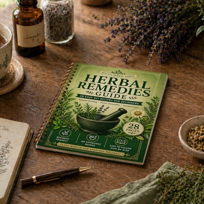 Herbal Remedies Guide Book 28 Pages DIY Natural Healing Recipes