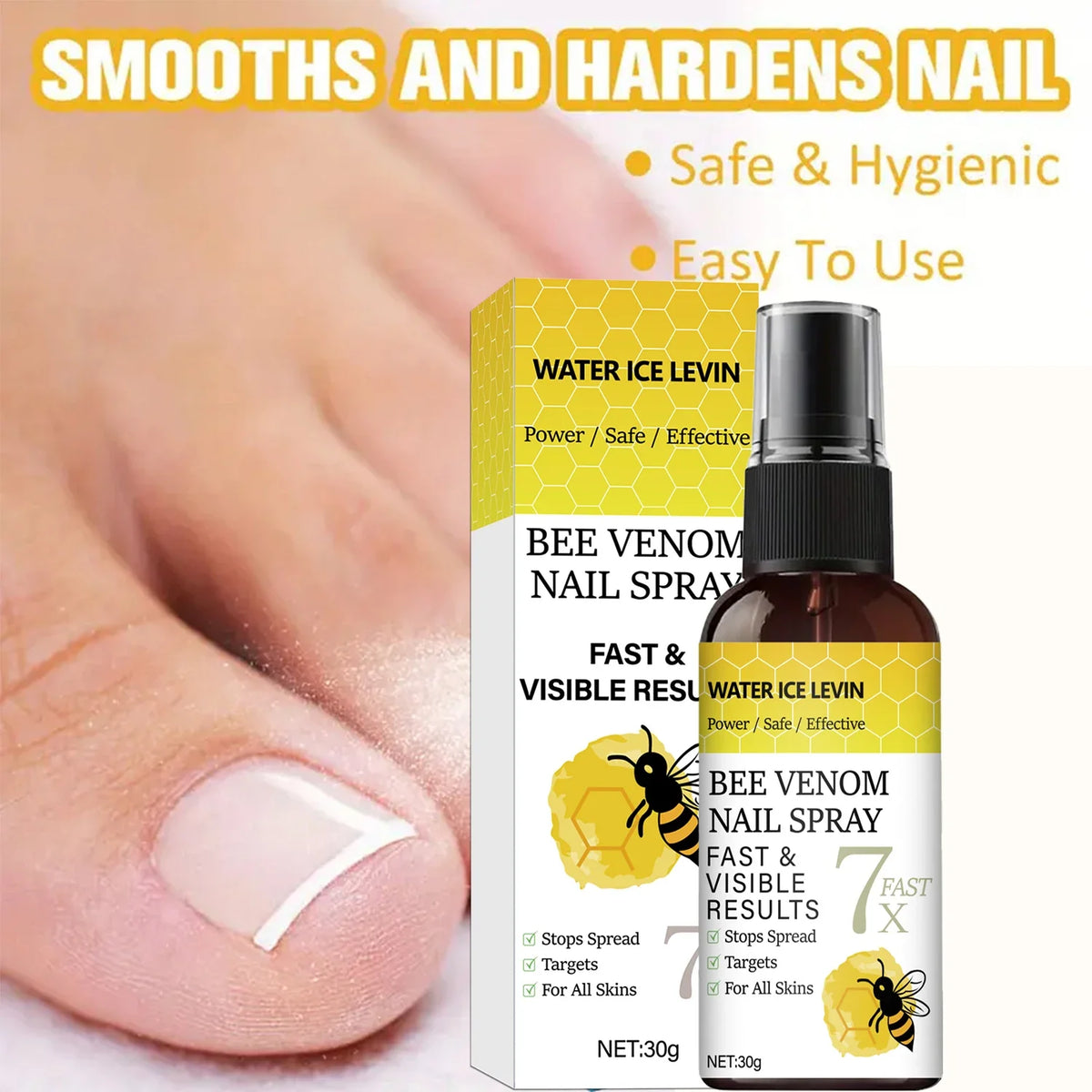 Bee Venom Nail Spray – Strengthen Nails with Hyaluronic Acid