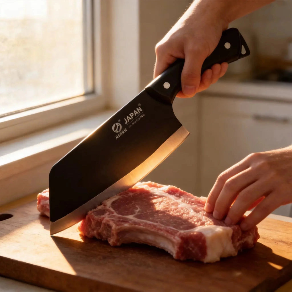 Stainless Steel Chinese Chef's Cleaver – Forged Kitchen Knife