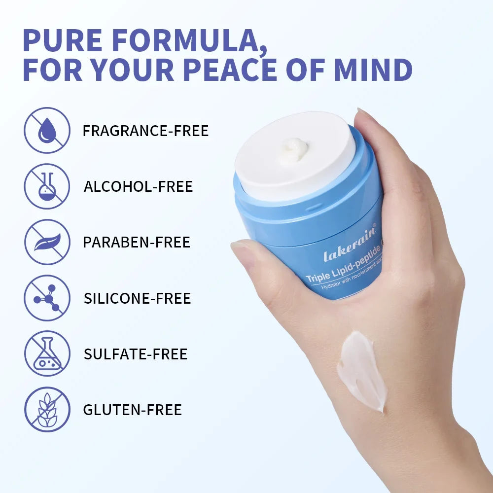 Lakerain Triple Lipid Peptide Cream – Hydrating Moisturizer