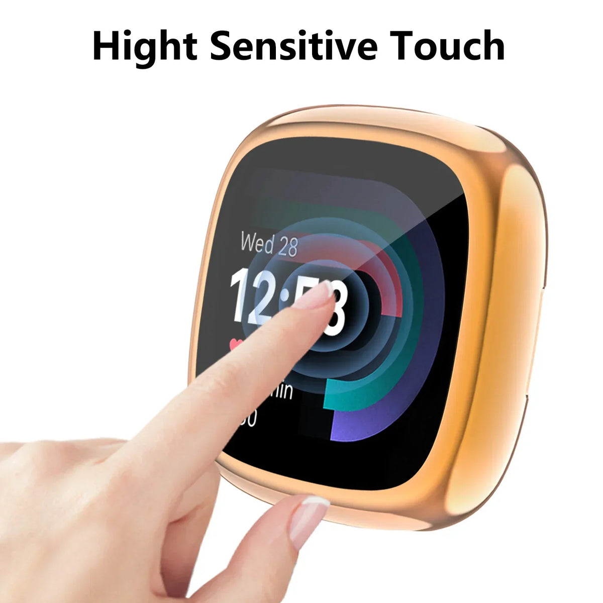 Soft TPU Screen Protector Case for Fitbit Versa 3 Cover Shell