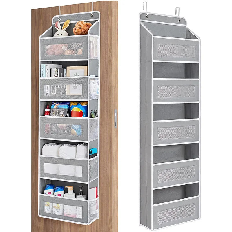 5-Shelf Hanging Storage Organizer Behind Door Anti-tilt 5 Large