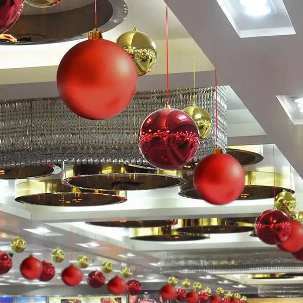15cm Giant Matte Christmas Ball Ornament – Holiday Decoration