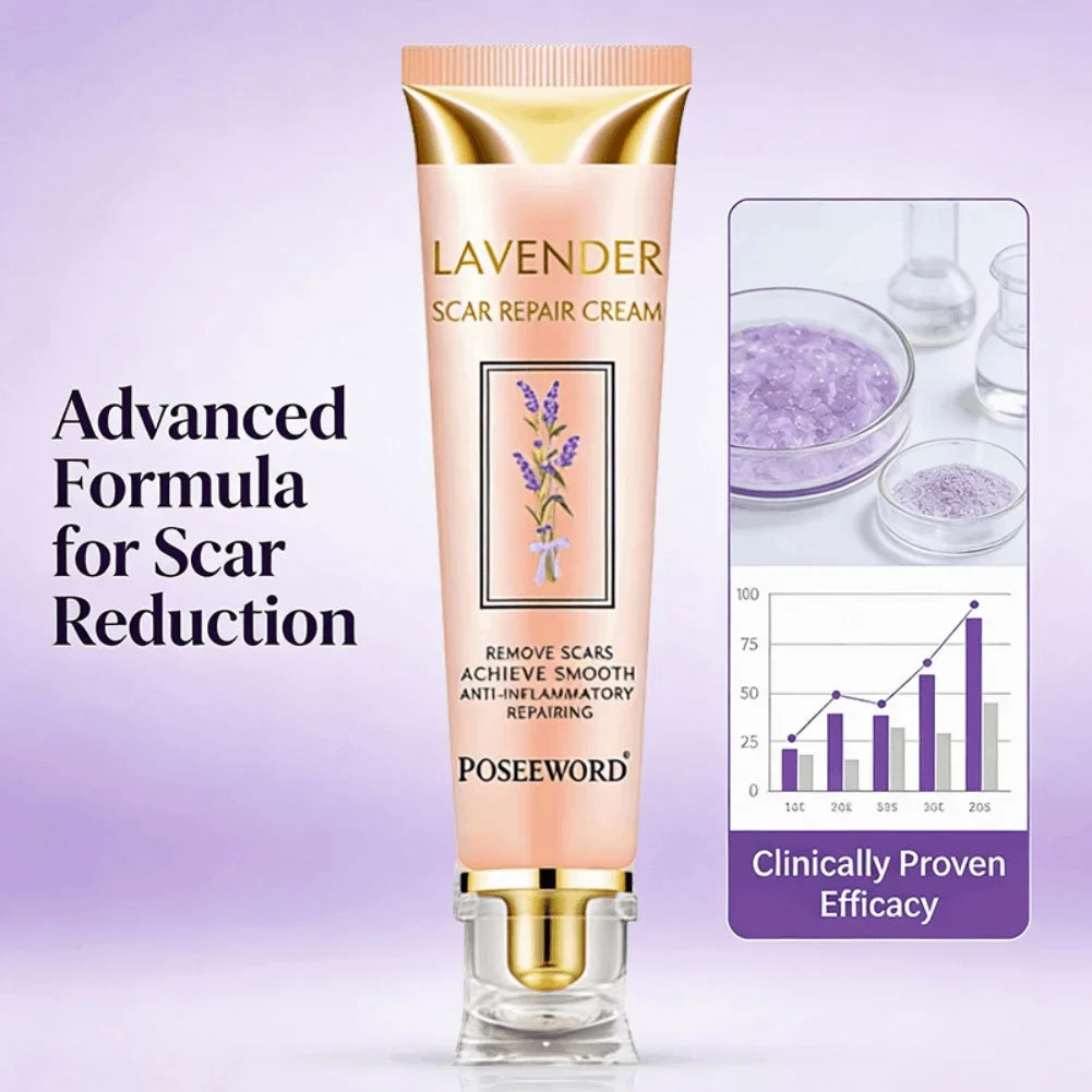 Lavender Scar Repair Cream – Fade Acne Marks & Smooth Skin