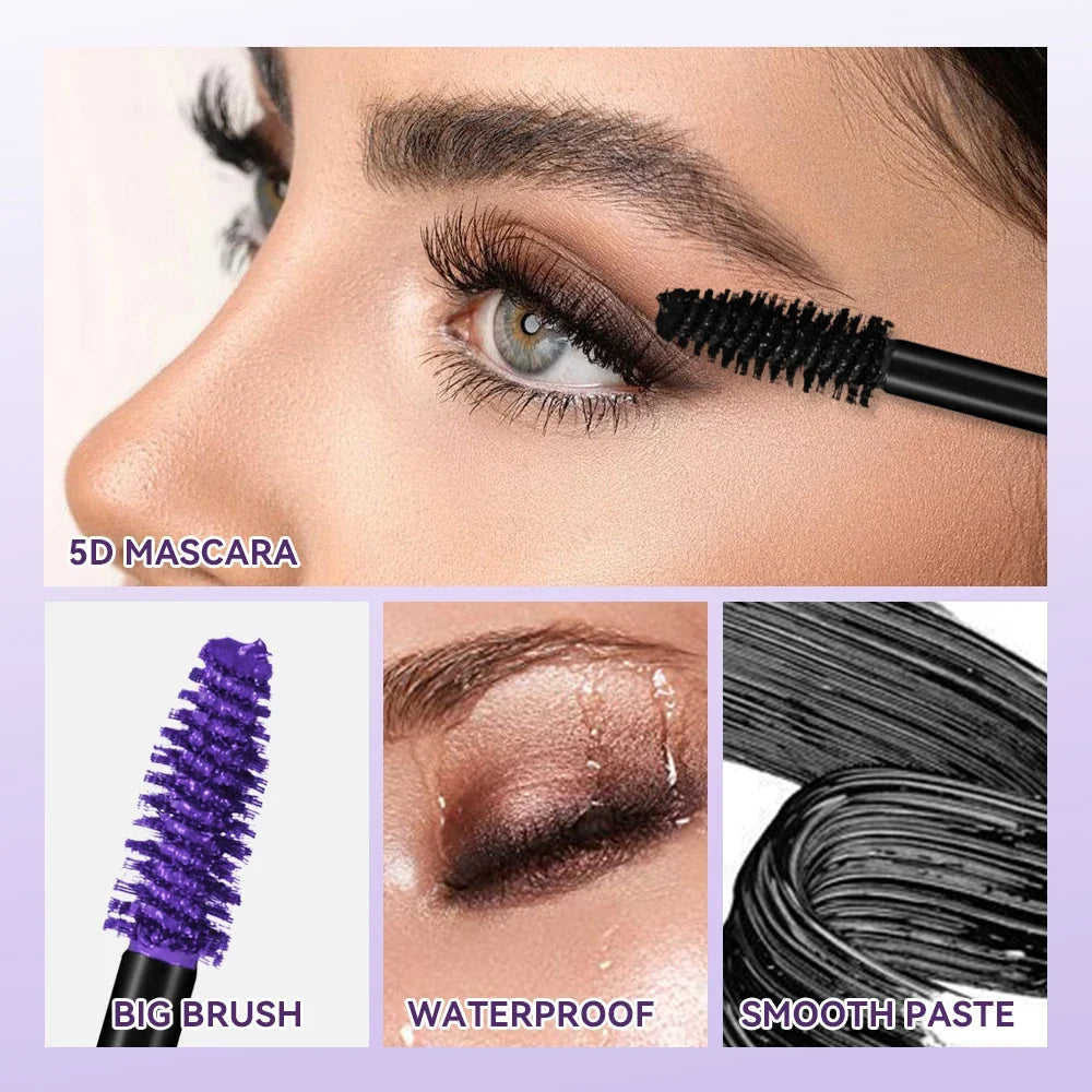 5D Waterproof Mascara – Volumizing, Lengthening & Curling