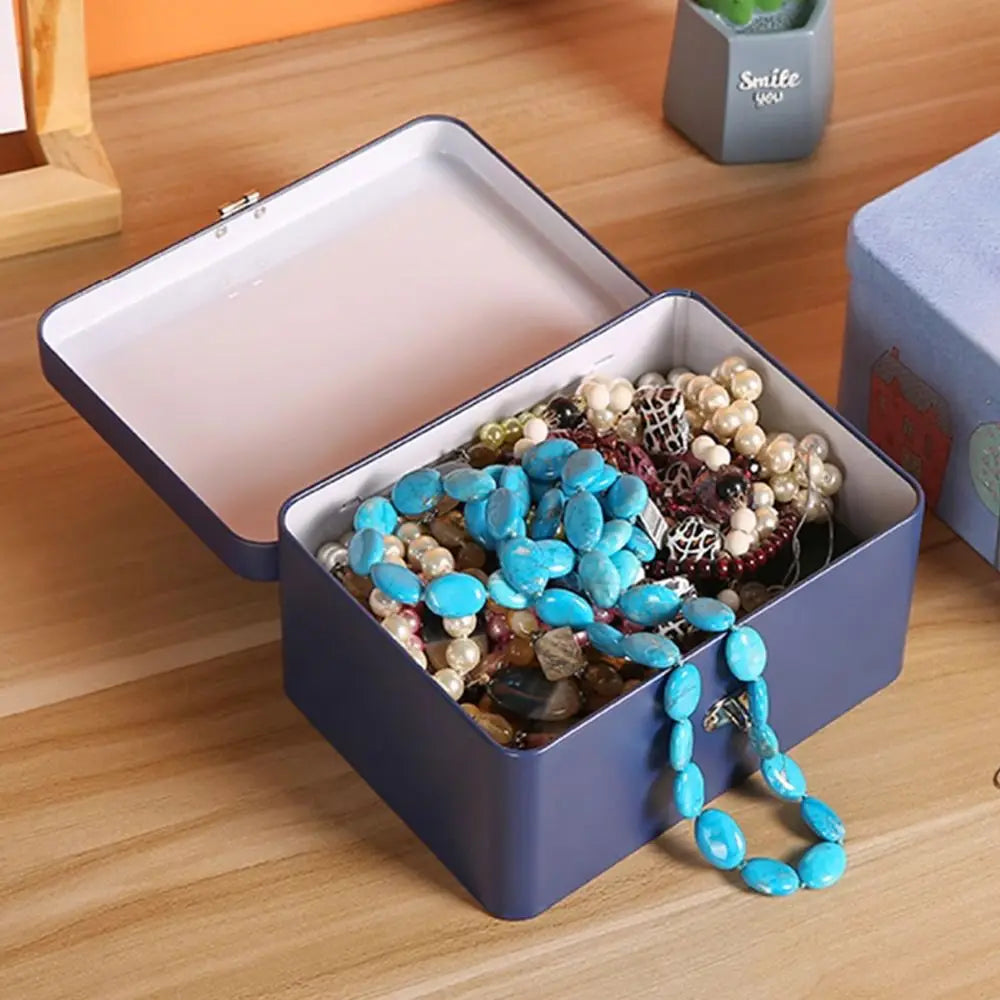 Large Storage Box Metal Material Private Password Lock Desktop
