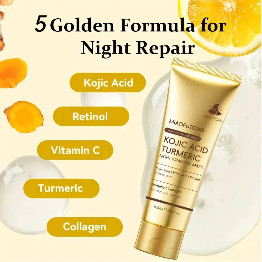 Kojic Acid Turmeric Overnight Peel Off Mask – Brightening & Firm