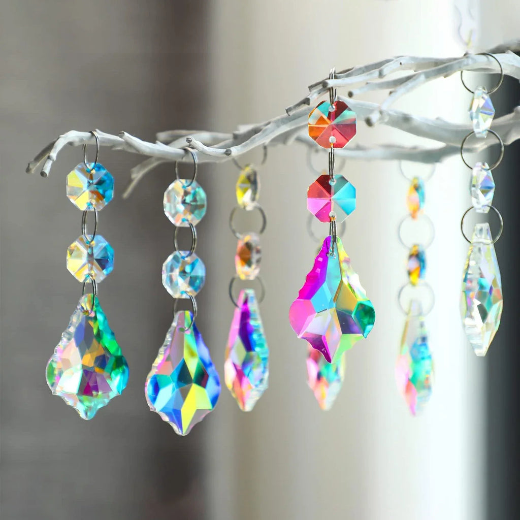 Crystal Suncatcher Curtain Pendant Sun Catcher AB Rainbow Chaser