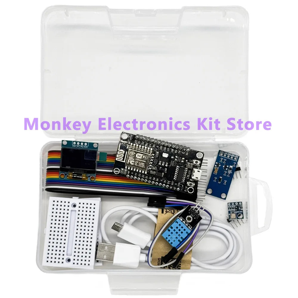 ESP8266 Weather Station Kit – OLED, DHT11, BMP180 & More