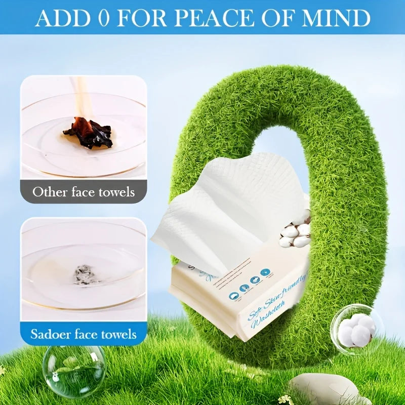 Skin-Friendly Facial Cleansing & Makeup Remover Towel