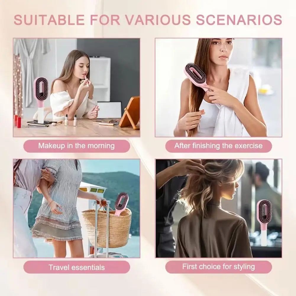 Portable Hair Styling Cleaning Spray Comb Hair-smoothing Frizz