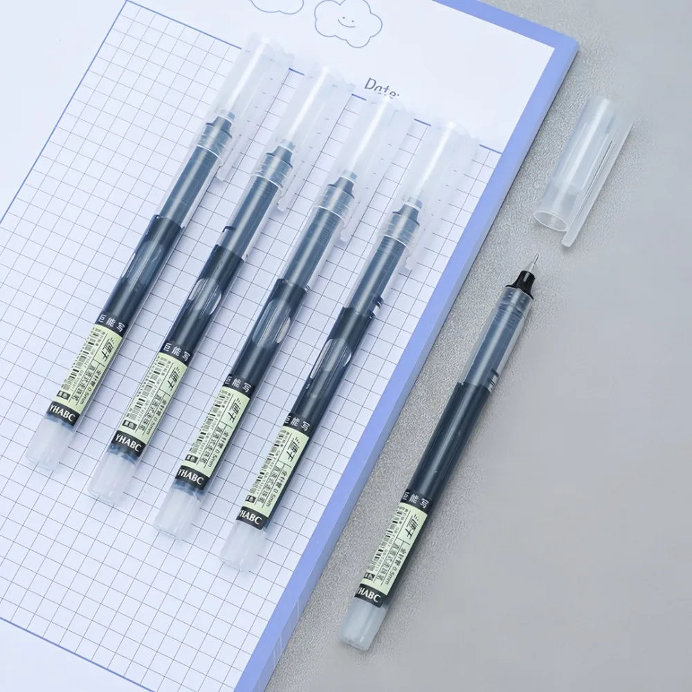 12-Pack 0.5mm Gel Ink Pens – Fast Drying, Large Capacity