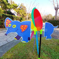 3D Colorful Animal Cartoon Windmill Toy – Kids DIY Decoration