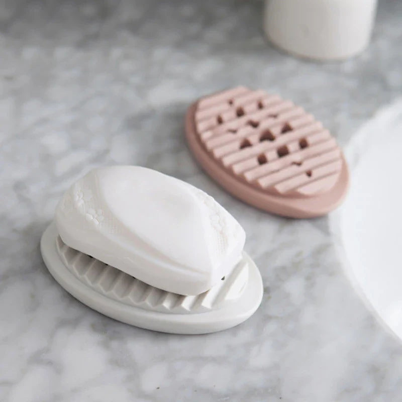 Silicone Soap Drain Box Filter Tray Bathroom Kitchen Waterproof