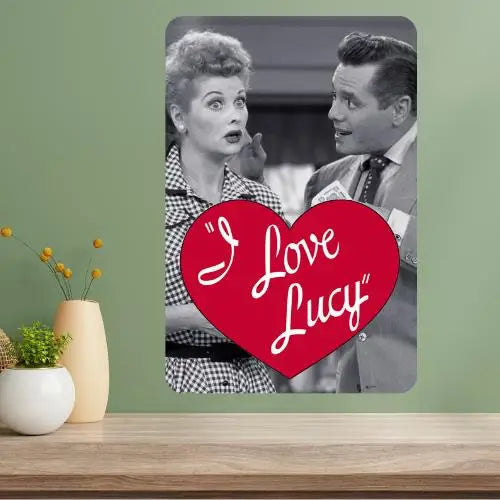 I Love Lucy Classic TV Show Metal Poster Sign – Retro Décor
