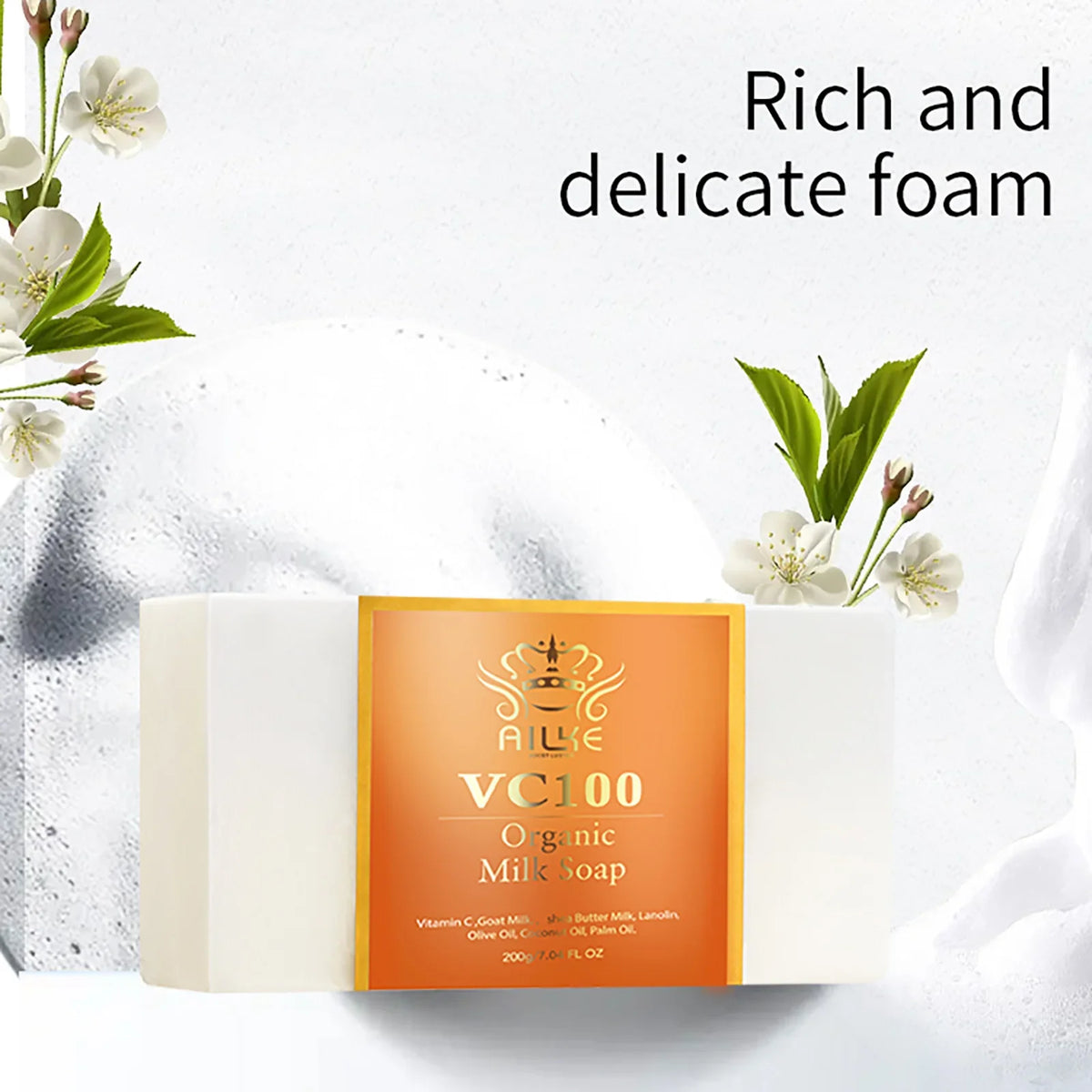 AILKE Organic Vitamin C Brightening Soap | Shea & Goat Milk 200g