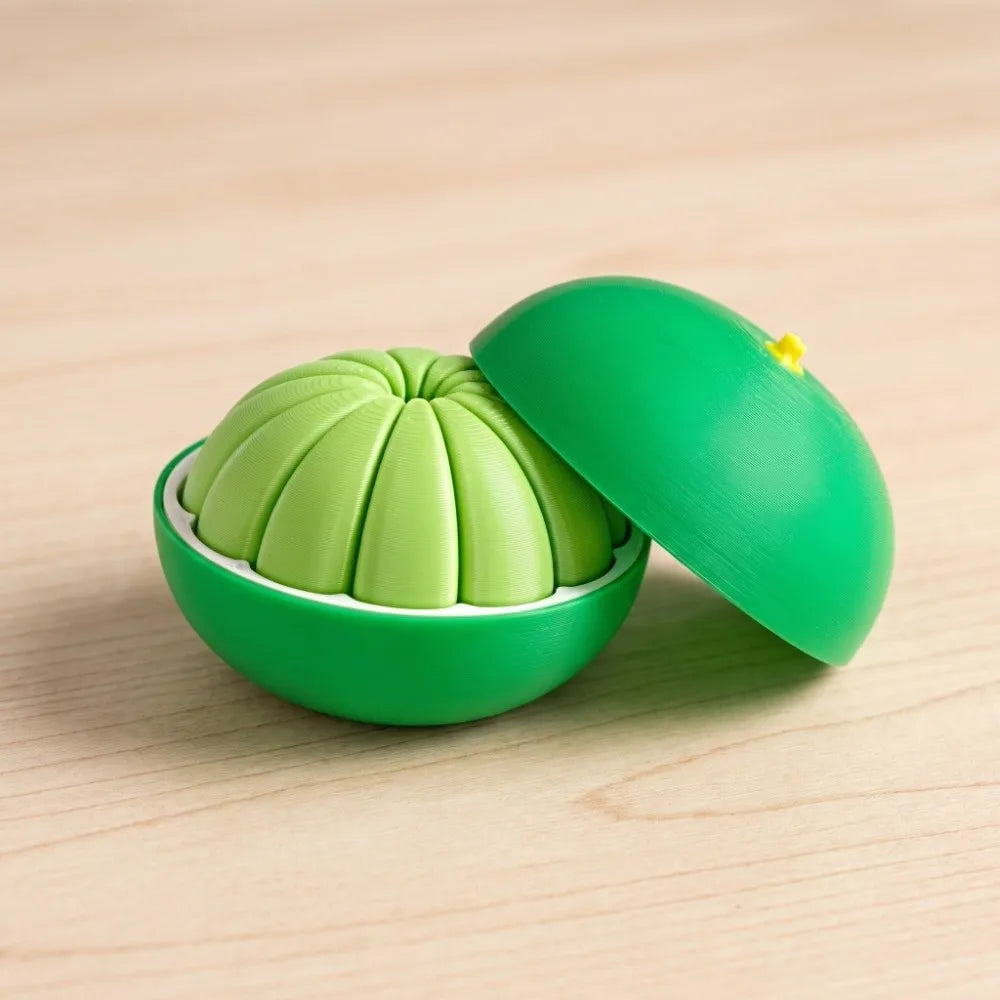 3D Printed Orange Simulation Fruit Model – PLA Plastic Decor