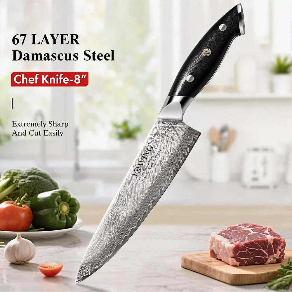 67-Layer Damascus VG10 Kitchen Knife with Gift Box