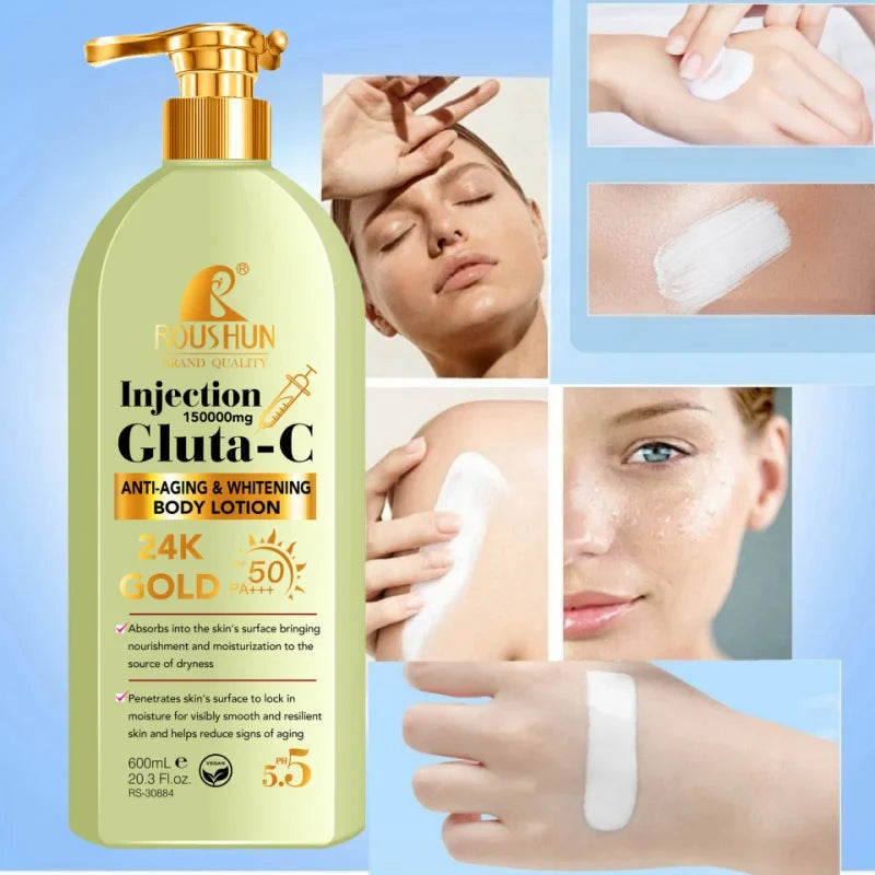 ROUSHUN GLUTA-C 2-in-1 Body Lotion & Sun Cream 600ml