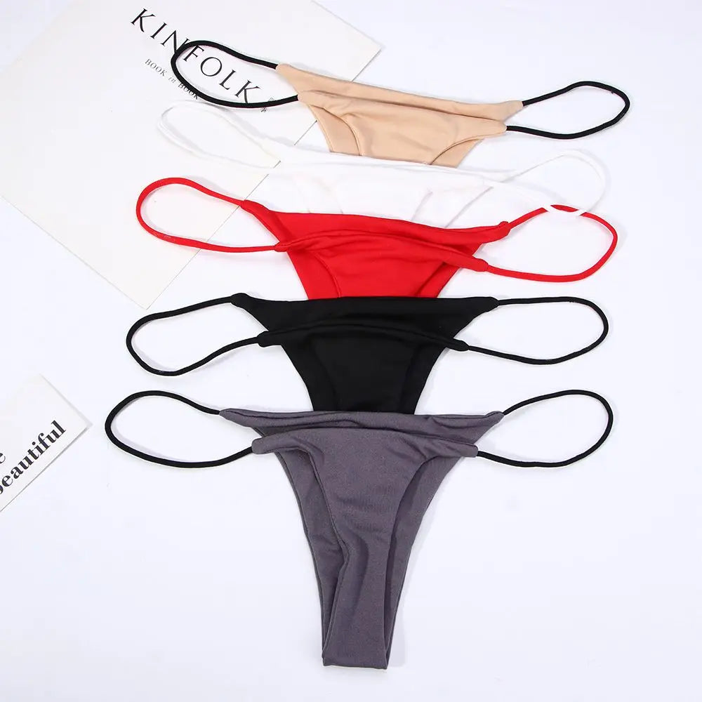 Women's Low Rise G-String Thong Panties – Sizes S–XL