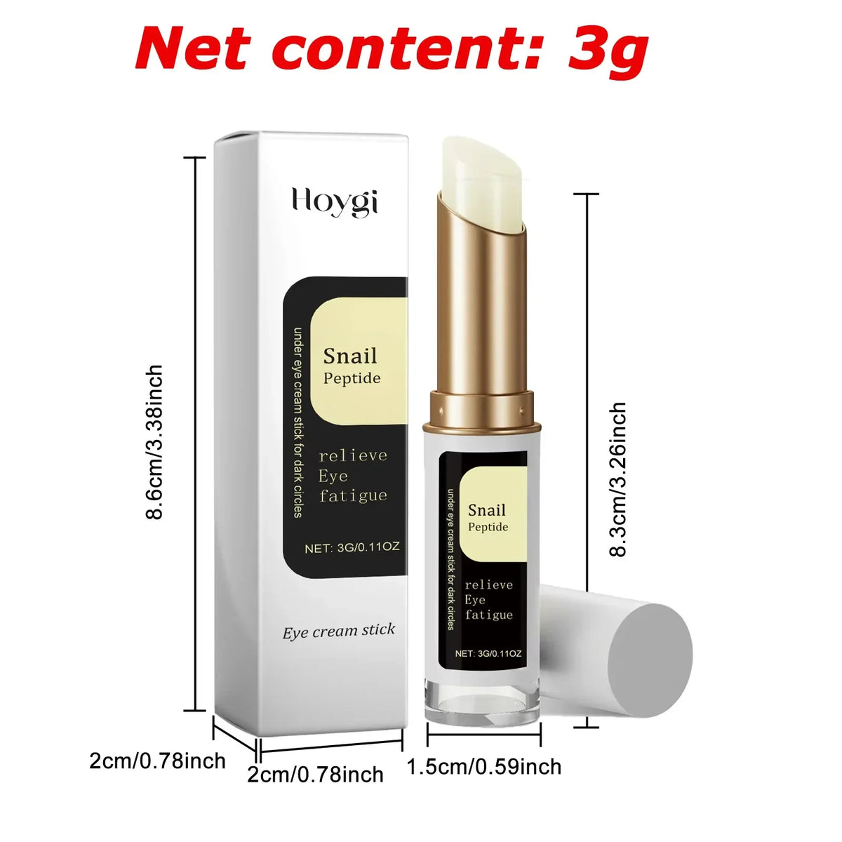 Snail Eye Cream Stick – Retinol, Collagen & Niacinamide | Hoygi