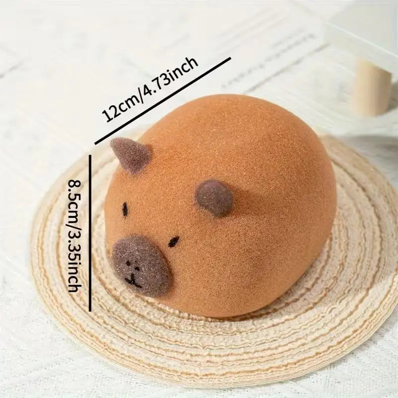 Capybara Bath Sponge – Soft Foaming Kids Body Scrubber