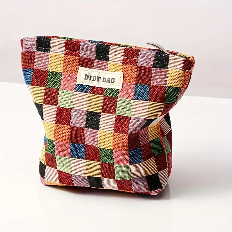 Mini Female Cosmetic Bag Portable Red Soft Small Sanitary Napkin