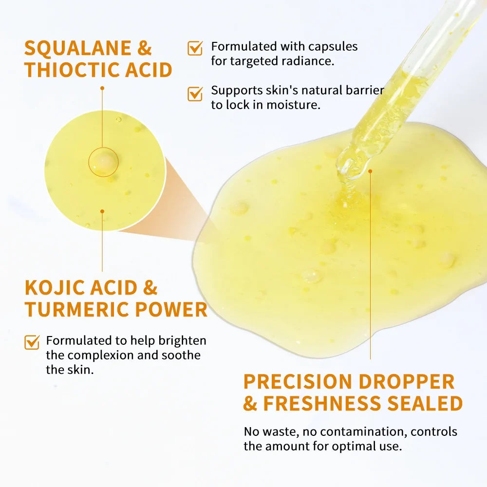 Kojic Acid Turmeric Niacinamide Brightening Glow Serum 30ml