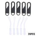 Metal Replacement Zipper Pulls & Cord Extenders – 5/10/20 Pack