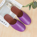 Lorilury Black PU Leather Indoor Slides – Non-Slip Unisex