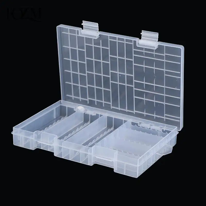 100-Slot AA & AAA Battery Storage Box | Transparent Organizer