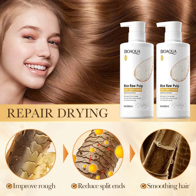 Rice Conditioner 500ml – Repairs, Volumizes & Moisturizes Hair