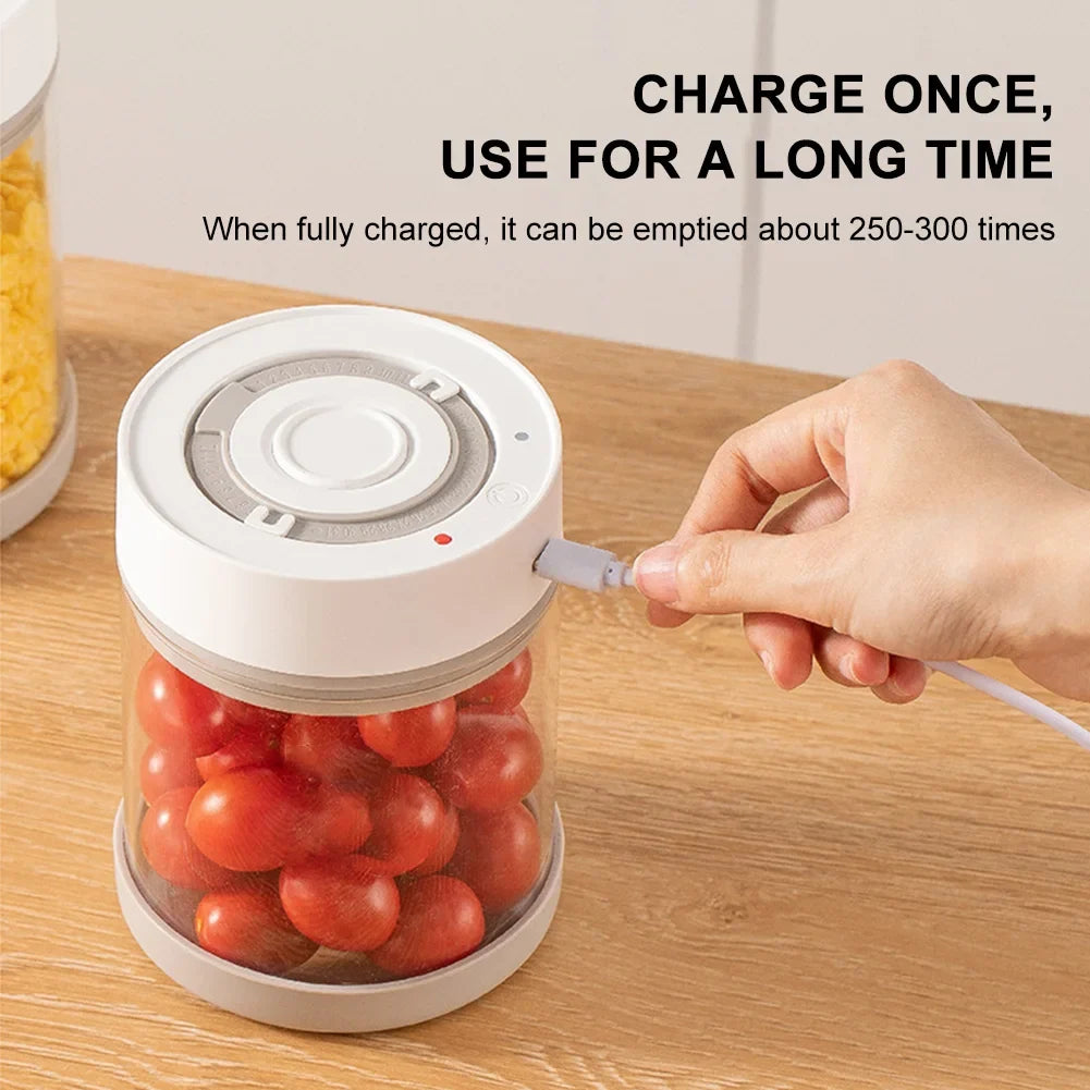 Automatic Vacuum Seal Glass Jar – Coffee, Tea & Food Storage