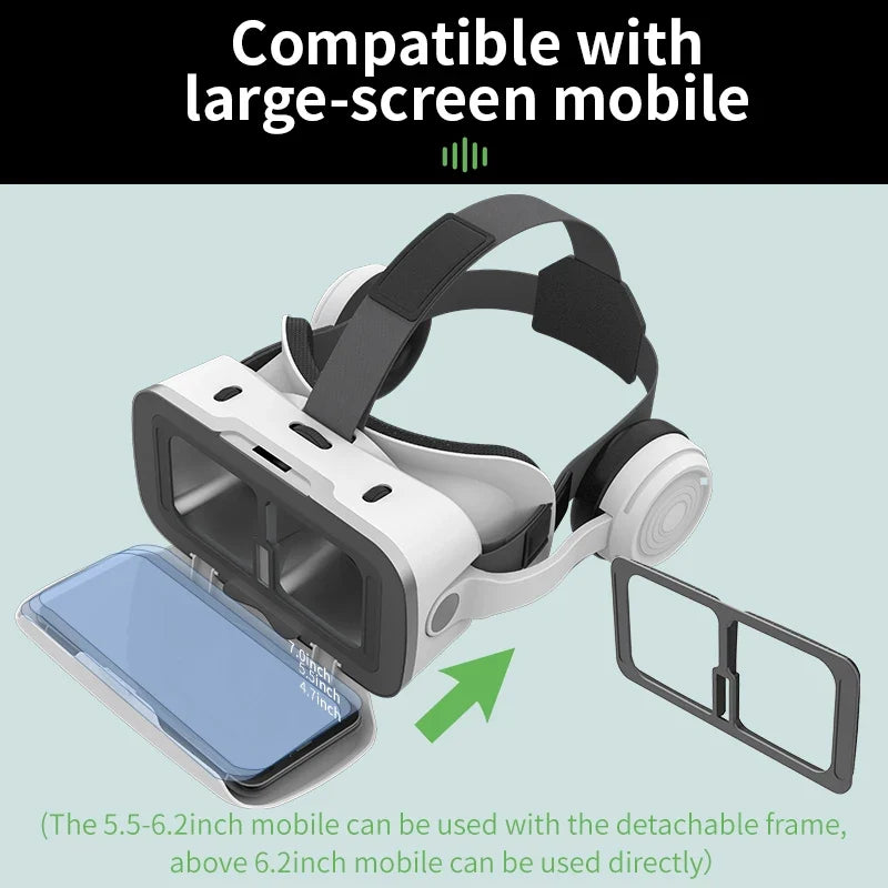 AyeBeau VR Headset 3D Glasses for Smartphones | Shinecon G15E