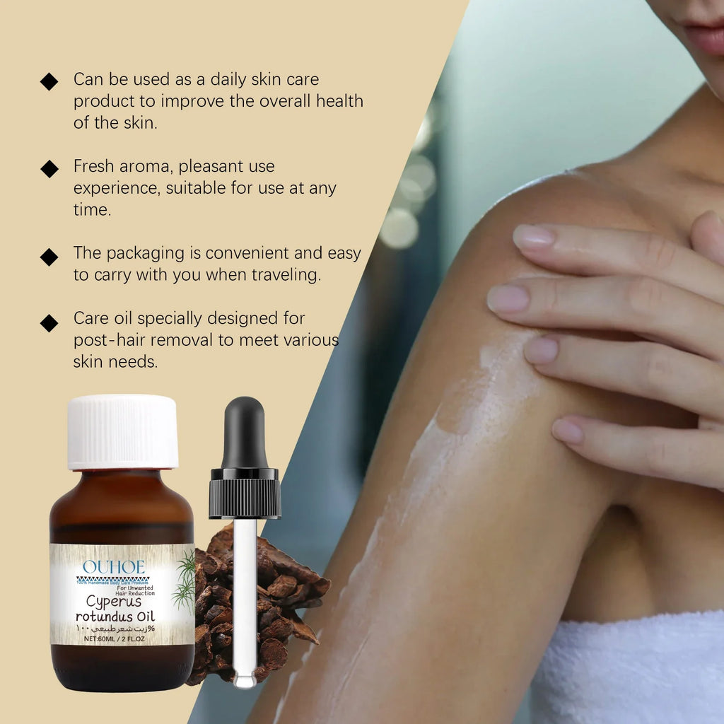 Cyperus Rotundus Hair Inhibitor Oil – Body & Face 60ml