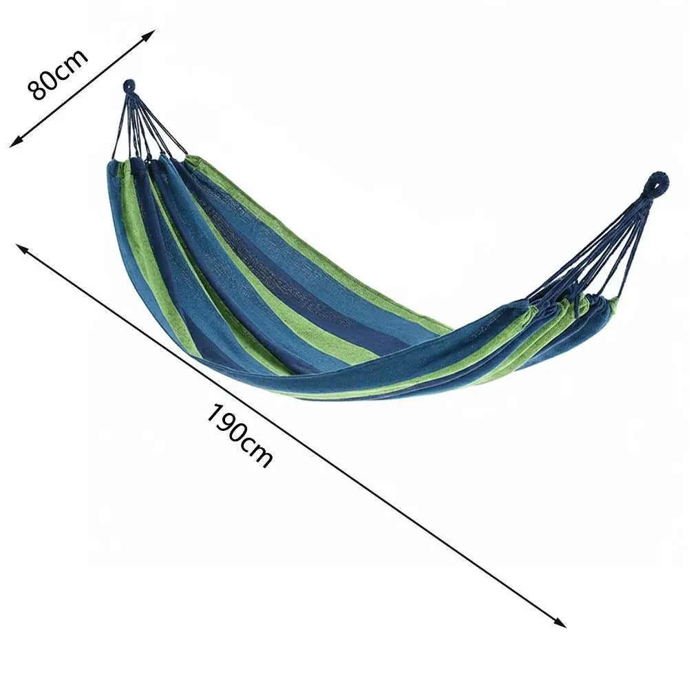 Outdoor Hammock Portable Camping Durable Canvas Hanging Bed Soft