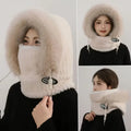 Women's Winter Thermal Hat Hood Scarf & Mask | Windproof