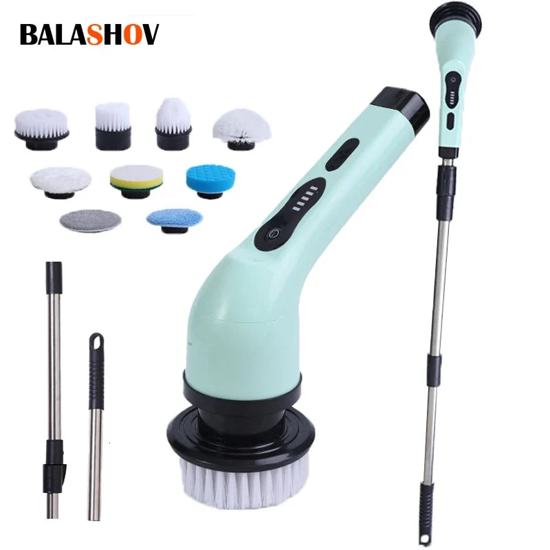 BALASHOV 9-in-1 Electric Spin Scrubber – Kitchen & Bath