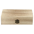 Retro Wooden Jewelry Storage Box Vintage Lock Rectangular Desktop