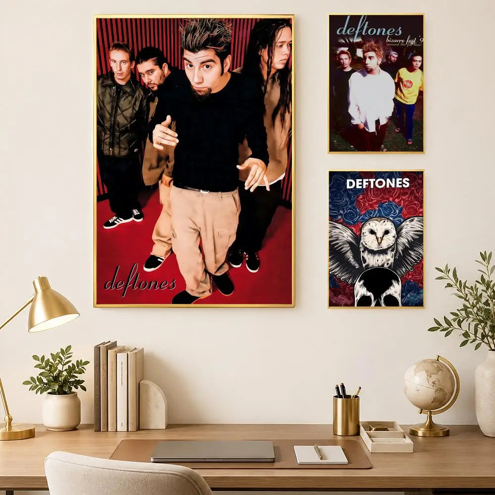 Deftones Poster Self-Stick HD PVC Waterproof Wall Art Decor