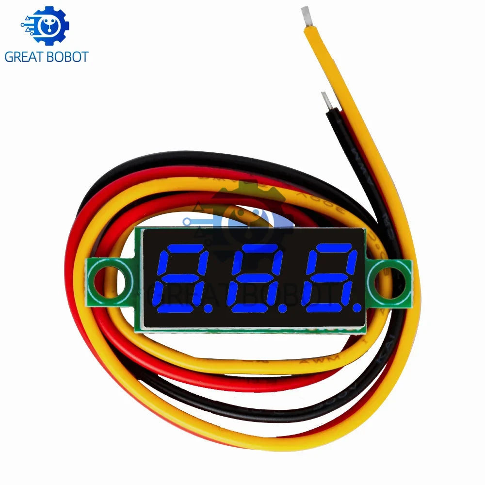 Mini DC Digital Voltmeter – 0.28" LED Panel Meter 4.5V–100V