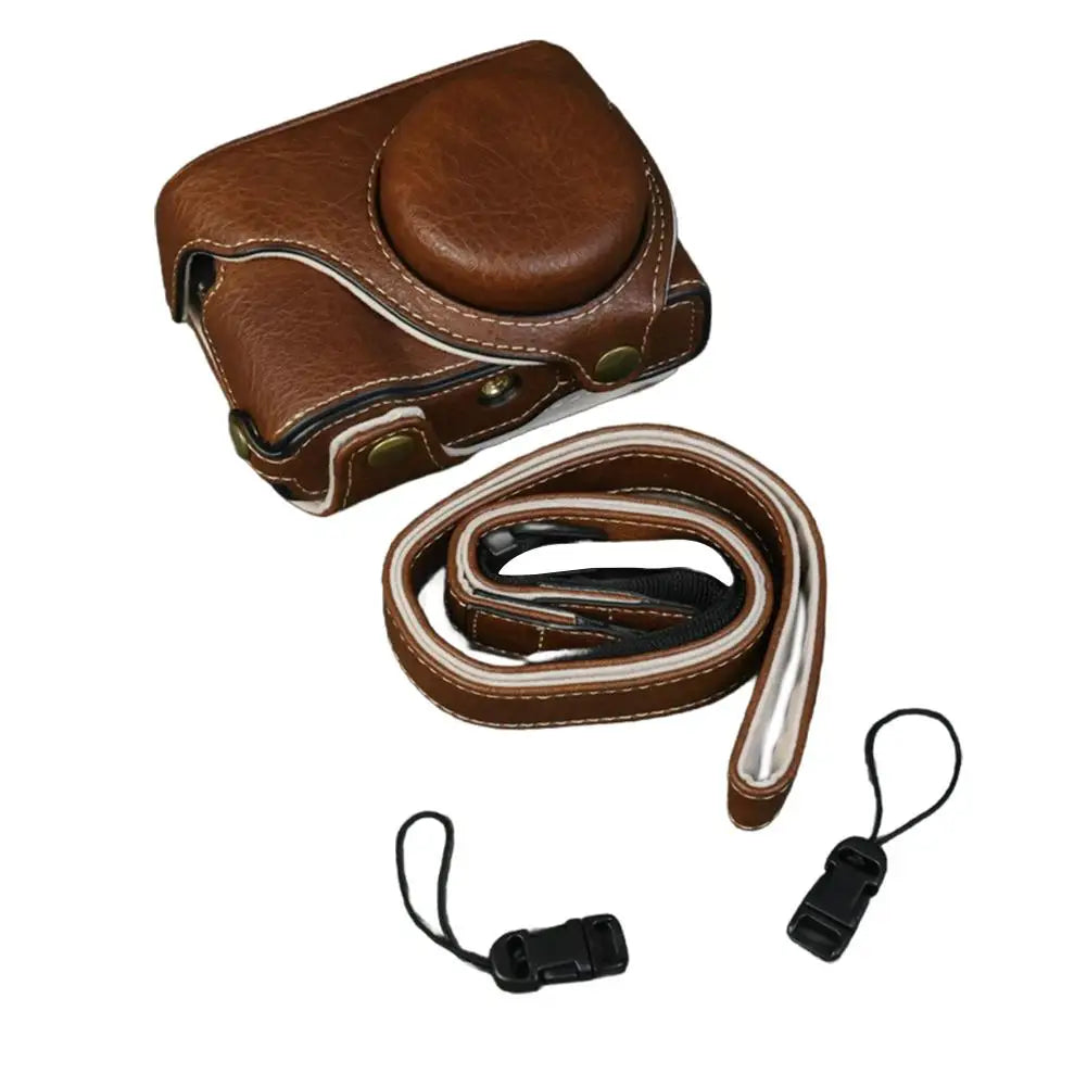 Lumix Tz99 Zs99 PU Leather Protective Case Travel Camera Bag Foreskin
